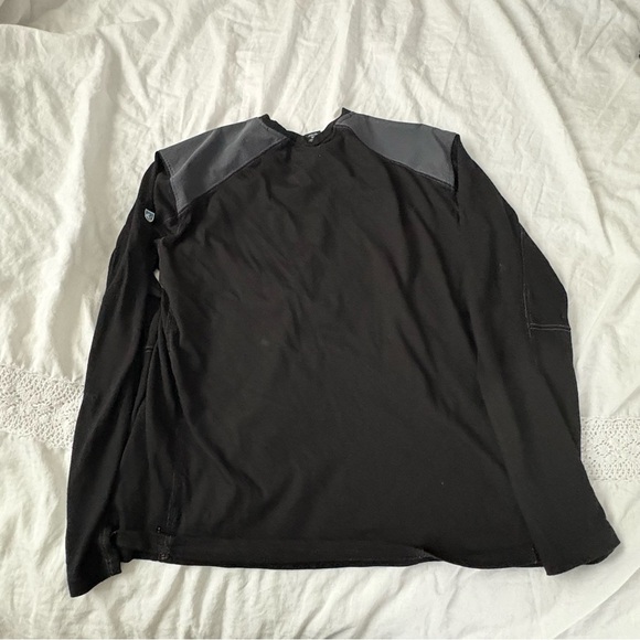 Kuhl XXL Merino Wool Black Long Sleeve flaw shoulder patch - Picture 4 of 7